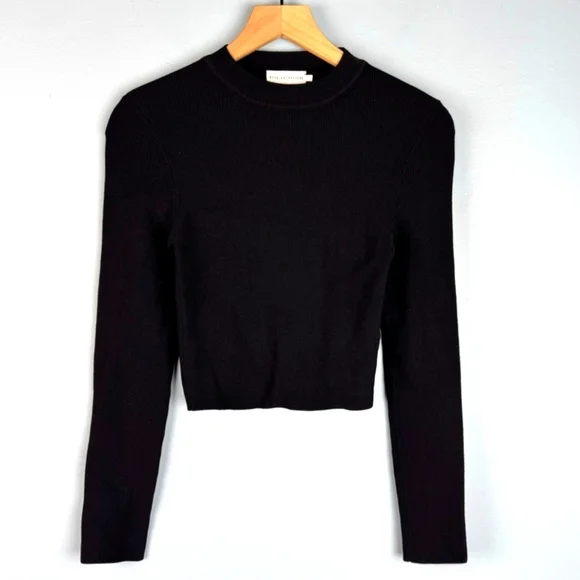 Scanlan Theodore Elegant Black Long Sleeve Top - Picture 1 of 5